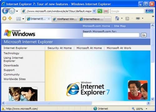 internet explorer 7.0