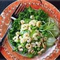 Receita Salada de Camarão com Folhas Verdes