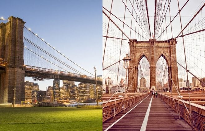 Brooklyn Bridge ponte para conhecer em Nova York sem gastar muito