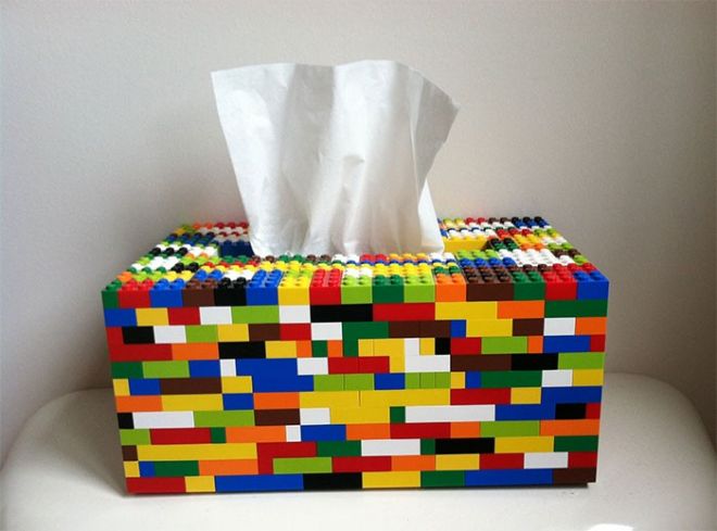 Porta lenços de Lego