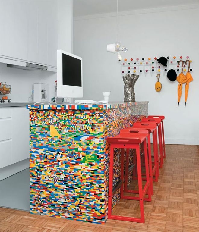 Balcão de cozinha Lego
