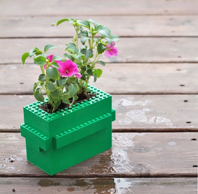 Jarro de planta de Lego