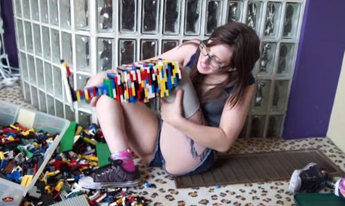 Prótese de perna de Lego