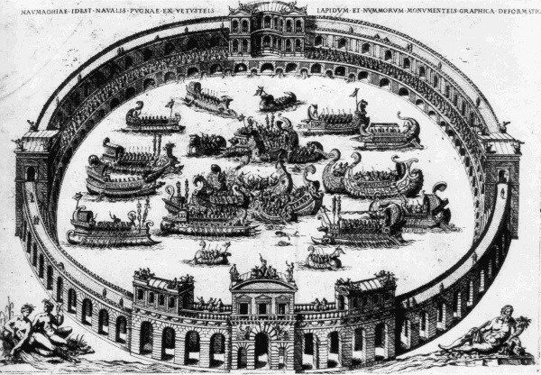 Festas insanas ao longo da história Inauguração Coliseu