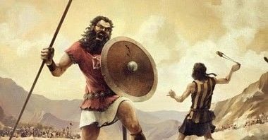 Desenhos Bíblicos - Davi e Golias