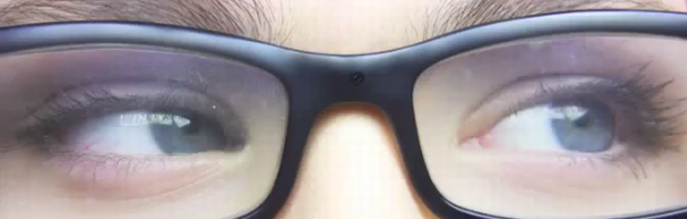 Projeto de óculos que grava o que os olhos estão vendo