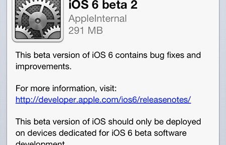 Nova versão de teste do iOS 6