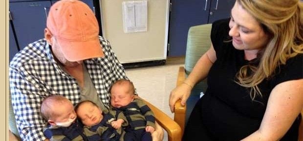 Bebês trigêmeos americanos, com total de 9kg podem quebrar recorde mundial