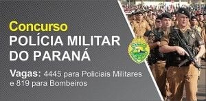 Concurso Policia Militar do Estado do Paraná.