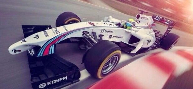 Pintura da nova Williams na Formula 1 2014 resgata vitória marcante de outro brasileiro