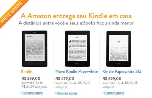 Novo Kindle: Amazon lança o aparelho no Brasil por R$299 - veja