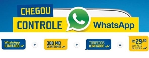 Novo plano controle da Tim permitirá acesso ilimitado ao WhatsApp - Veja
