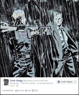 Imagem postada por Clark Gregg em rede social aumenta rumor sobre 'vingador' em 'Agents Of Shield'