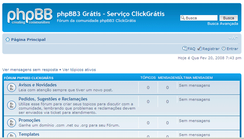 F�rum de Suporte phpBB3