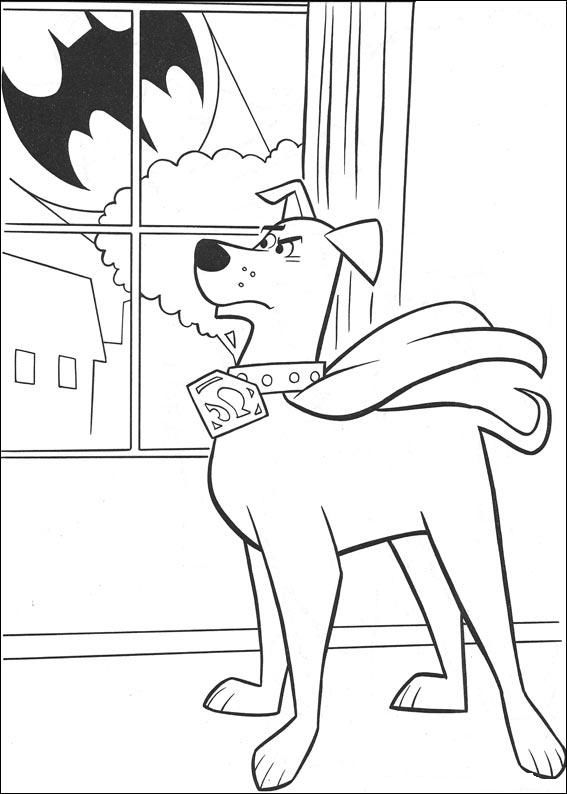 Desenho para colorir Krypto 465 Crianças ClickGrátis