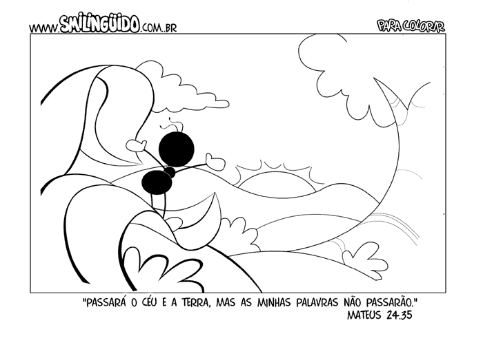 Desenho para colorir Smilinguido 172 - Crianças ClickGrátis