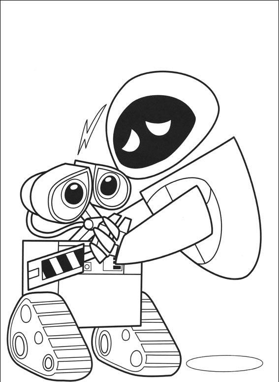 Desenho para colorir Wall-e 189 - Crianças ClickGrátis