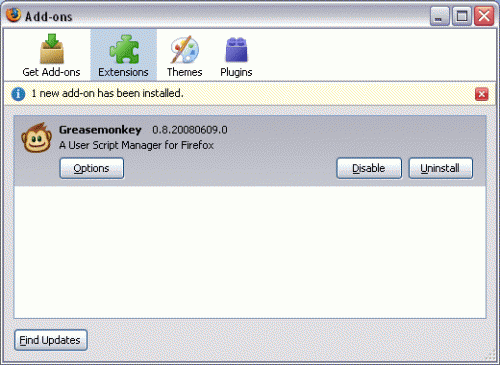 Download Greasemonkey 0.8 - Baixar no ClickGrátis