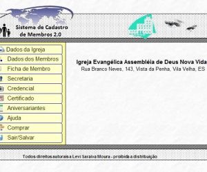 Baixar Cadastro de Membros de Igrejas