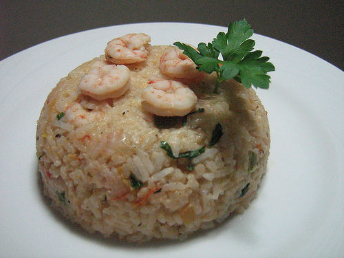 Receita Arroz ao Camarão