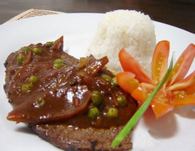 Receita Bife ao Creme de Leite