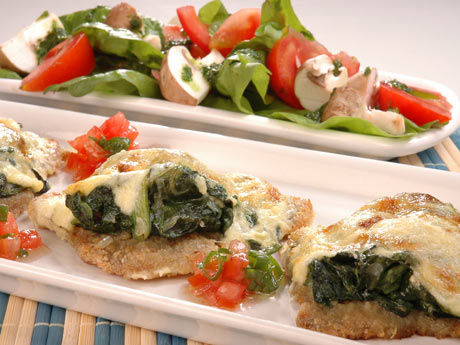 Receita Escalope com Espinafre