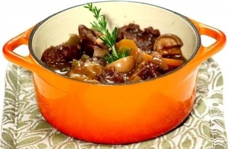 Receita Ensopado de Carne ao Vinho Tinto