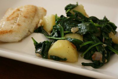 Receita Haddock com Espinafre