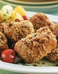 Receita Frango Crocante com Três Farinhas