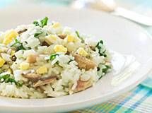 Receita Risoto de Sardinha e Espinafre