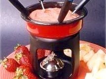 Receita Fondue de Morango Light