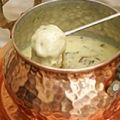 Receita Fondue de Queijo com Shitake e Mini Batatas