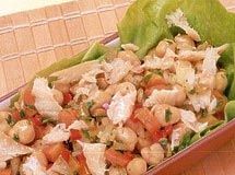 Receita Salada de Bacalhau com Grão-de-bico