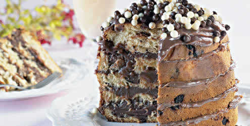 Receita Panetone com Brigadeiro