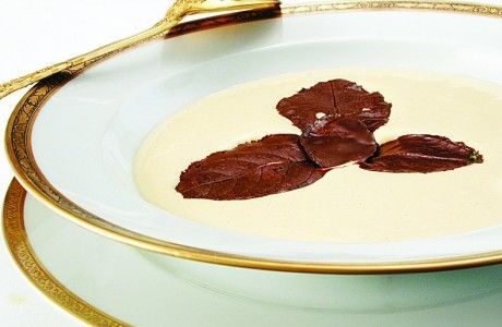 Receita Zabaione com Folhas de Chocolate