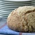 Receita Pão Integral com Linhaça e Crosta de Gergelim