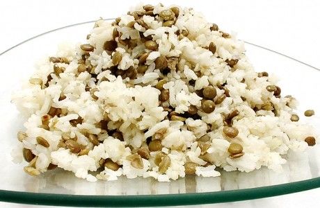 Receita Arroz com Lentilhas