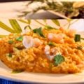 Receita Risoto de Abóbora e Camarão