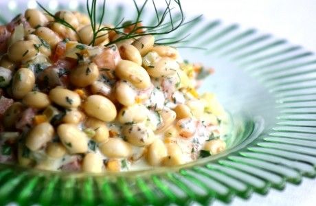 Receita Salada de Soja com Legumes e Molho de Ervas