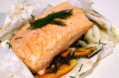 Receita Salmão em Papillote