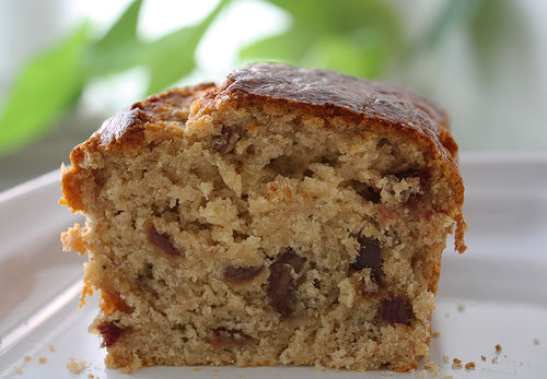 Receita Bolo de Banana com Tâmaras e Mel