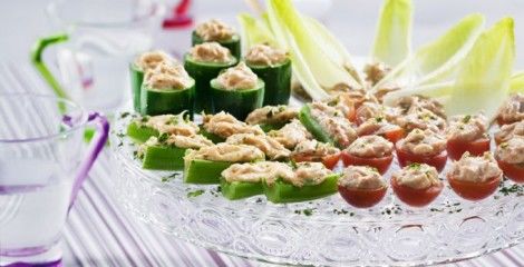 Receita Crudités com Patê de Atum Defumado