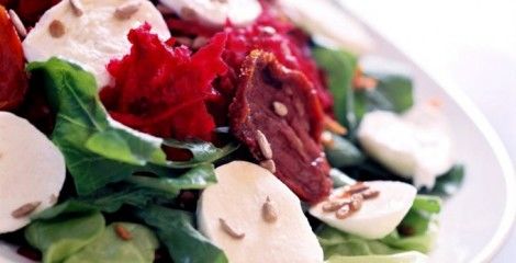 Receita Salada com Sementes de Girassol