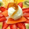 Receita Carpaccio de Frutas com Sobert de Limão