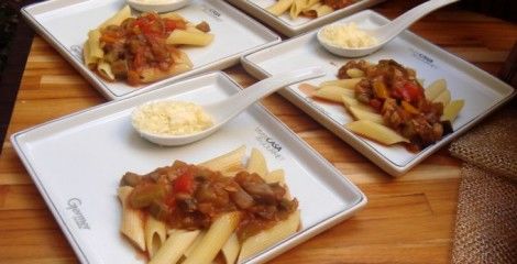 Receita Penne à Caponata