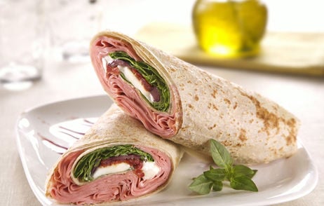 Receita Wrap de Mortadela