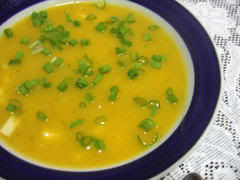 Receita Sopa Verde e Amarela