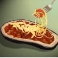 Receita Espaguete na Casca de Berinjela