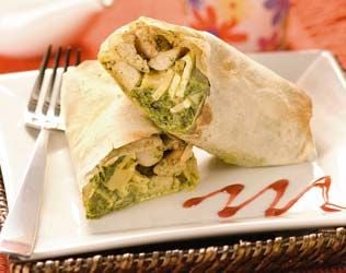 Receita Wrap de Ricota, Ervas e Rúcula