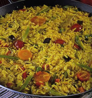 Receita Paella com Legumes